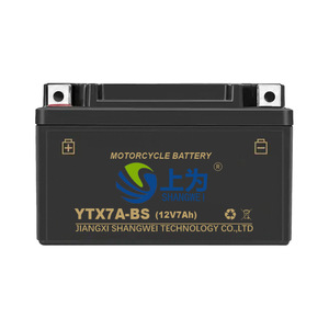 Batterie de moto Shangwei Ytx7a Bs 12V 7Ah AGM, courant de démarrage 200, pour remplacement - Product Image 2
