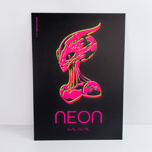 Индивидуальные алюминиевые панели с изображением инопланетян: аниме/кино, металлические таблички, неоново-розовые светящиеся в темноте УФ-постеры - Product Image 2