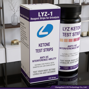 Kit de Prueba de Cetonas en Orina LYZ URS-1K, Tiras Reactivas Keto Manuales - Product Image 1
