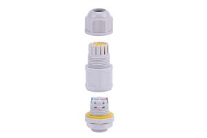 Connecteur de fil rapide M16 2 pôles Type de pince à 2 broches LED IP68 Connexion étanche pour alimentation système <span class=keywords><strong>solaire</strong></span> Contact cuivre Nylon - Product Image 3