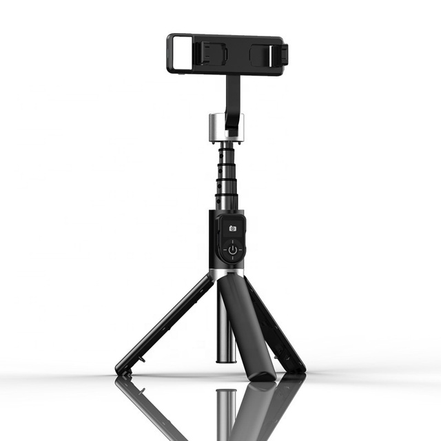 Handheld Gimbal Stabilizer Wireless Bluetooth Extendable Selfie Stick Tripod with Fill Light Remote Mobile