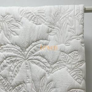 Ensemble de literie 3 pièces en microfibre matelassée de qualité supérieure, garnissage en polyester, <span class=keywords><strong>couvre</strong></span>-<span class=keywords><strong>lit</strong></span> léger et écologique - Product Image 4