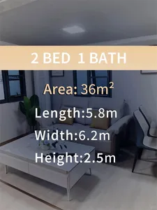 Maison préfabriquée en <span class=keywords><strong>conteneur</strong></span> de 20 pieds, prête à l'emploi, extensible, <span class=keywords><strong>prix</strong></span> d'usine, Foshan Standard Drafter, 2025 - Product Image 4