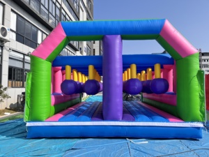Commercial Small Customized <b>Inflatable</b> Challenging <b>Games</b> Obstacle Course for Kids and Adults Large Trampoline Park <b>Inflatable</b> Tr - Product Image 2