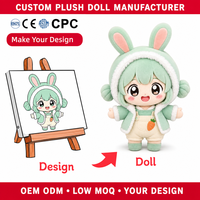 Poupée en peluche personnalisée OEM ODM, figurine en peluche, jouet mascotte doux, créez votre design selon le service d'échantillonnage