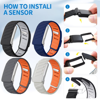 Compatible avec le bracelet de remplacement WHOOP 5.0, bracelet réglable bicolore, accessoires de remplacement pour montre connectée.