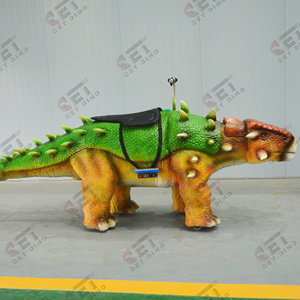 Dinosaurio Andante Animatrónico a Batería para Niños, Modelo Anquilosaurio, de Fabricantes de Atracciones - Product Image 3