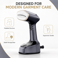 Défroisseur Vapeur Portable Pliable avec Base de Rangement Stable pour la Maison et les Voyages