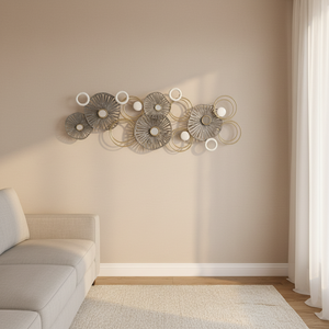 Espejos Decorativos de <span class=keywords><strong>Pared</strong></span> para Interiores del Hogar, 121.92*5.72*43.82CM, Marrón, <span class=keywords><strong>Blanco</strong></span>, Dorado, <span class=keywords><strong>Espejo</strong></span> Decorativo Moderno para <span class=keywords><strong>Pared</strong></span> - Product Image 2
