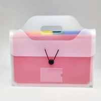 Porte-documents accordéon format A4 du fabricant, 13 pochettes, en PP imperméable avec poignée, pour l'école, classeur extensible