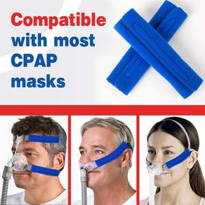 Paquete de 4 telas de forro polar cómodas y suaves para reducir la presión <span class=keywords><strong>facial</strong></span> Cubierta de correa <span class=keywords><strong>CPAP</strong></span> ajustable de 5,5 pulgadas de longitud - Product Image 5