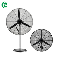 Ventilateur électrique sur pied en métal industriel AC haute puissance grand flux d'air 10 mètres vent fort RV utilisation extérieure plancher oscillant à 3 vitesses
