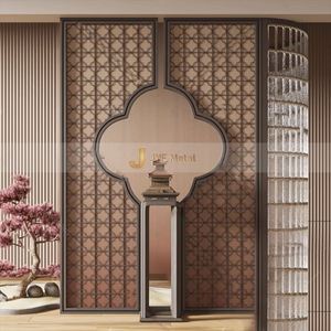 EX091 Customized Laser Cut Modern MultiFunctional Durable Stainless Steel Divider <b>Screen</b> Partition Metal ArtScreen Living Room - Product Image 6