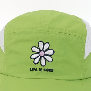 Gorras de Senderismo y Camping para <span class=keywords><strong>Mujer</strong></span> y Niña con Logotipo Bordado de Flores Personalizado, Gorras de 5 Paneles con Visera Curva, Transpirables y de Malla - Product Image 6
