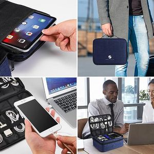 Estuche organizador electrónico de viaje resistente, muestra gratuita, para adaptador de corriente de MacBook, cargadores, cables, batería externa, Apple Magic Mouse - Product Image 4