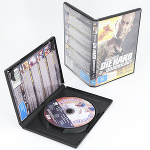 SUNSHING Factory Wholesale Black 1 Disc Stackable DVD Cases <b>White</b> CD Poly Stackable Square <b>Box</b> Clear Stacking Hub Blu ray Cases - Product Image 3