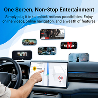 Boîtier AI Rhythm Carplay avec écran partagé, prise en charge vidéo en ligne et hors ligne, sortie vidéo, internet 4G via carte SIM, navigation GPS en temps réel