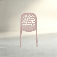 Chaise de salle à manger en plastique PP empilable sans accoudoirs, résistante à l'eau, durable, pour la maison, le bureau, les mariages, les fêtes, les espaces publics, siège ergonomique incurvé