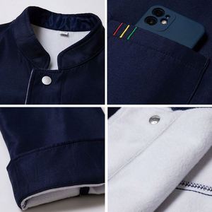 Chaqueta de Manga Corta Transpirable para Restaurante, Chaqueta para Mantener el Calor, Uniforme de Cocina para Chef, Gorro y Delantal - Product Image 2