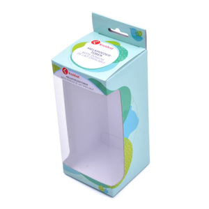 Bán lẻ treo hộp với cửa sổ bên trong và bên ngoài in trên giấy nghệ thuật UV lớp phủ matt Cán dập nổi thiết kế - Product Image 4