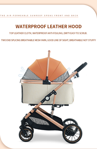 लक्जरी 4-पहिया पोर्टेबल पालतू जानवरों के लिए आरामदायक - Product Image 4