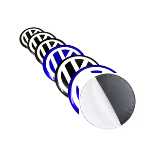 Pegatinas Negras y Plateadas para el Centro de Ruedas de Coche de 50/55/56/60/65/70/75/80/90/120 mm, para Tapas de Rueda VW, Emblemas y Accesorios - Product Image 4
