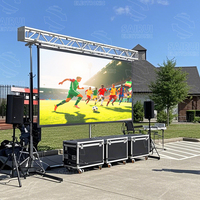 Écran LED à pixels imperméable IP65 de 4 m x 3 m, 2,604 mm/2,976 mm/3,91 mm, pour mariage en extérieur, location, affichage, panneau mural LED