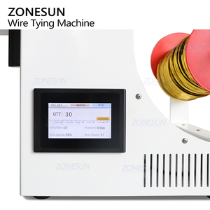 เครื่องรัดสายไฟอัตโนมัติความเร็วสูง ZONESUN ZS-GWT01 สำหรับบรรจุภัณฑ์แนวตั้ง พร้อมสายรัดทอง - Product Image 2