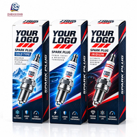 Boîte d'emballage personnalisée pour bougies d'allumage avec revêtement brillant UV pour la vente en gros de pièces automobiles