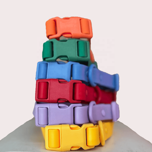 Petit collier de chien en Silicone échappé résistant aux odeurs ensemble de laisse boucle collier de chien en PVC en plastique réglable, métal de quincaillerie - Product Image 2