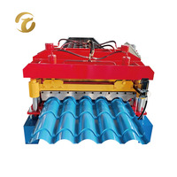 Machine de formage de rouleaux de tuiles métalliques vernissées de haute qualité à livraison rapide pour les acheteurs étrangers