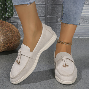 Nouveaux Mocassins Bleus <span class=keywords><strong>Femme</strong></span> Style Européen Américain Automne 2025 Chaussures Plates Décontractées et Sportives Grandes Tailles Fermeture Facile à Enfiler pour l'Été - Product Image 6