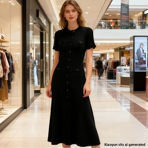 <span class=keywords><strong>Robe</strong></span> de luxe 2026 style célébrité de la mode française, style <span class=keywords><strong>petite</strong></span> fragrance, toutes saisons, <span class=keywords><strong>à</strong></span> fines <span class=keywords><strong>bretelles</strong></span>, en jacquard torsadé, coupe ajustée - Product Image 3