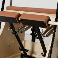 Chaise de Pilates en bois d'érable durable, réglable et portable pour les studios de yoga et la santé