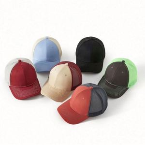 Wholesale Eco-Friendly 6 Panel 1216 Formal Sporty Polyester Silk Screen Printed Snapback Caps Mesh Trucker <b>Hats</b> Promotional - Product Image 5
