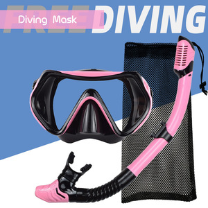 Ensemble de plongée avec masque en silicone et tuba à tube sec, lunettes de natation pour adulte, équipement de plongée libre étanche - Product Image 4