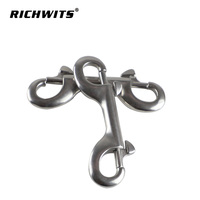 Gancho de Resorte de Liberación Rápida de Acero Inoxidable 304 316 de Doble Extremo, Precio de Fábrica, para Accesorios de Yates Marinos al Aire Libre