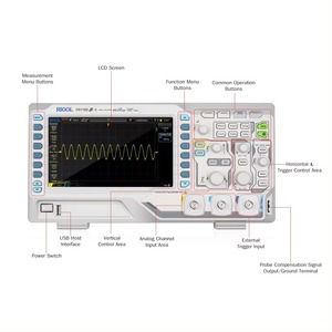 Oscilloscope numérique Rigol Ds1102z-e 2 canaux 100 MHz 200 MHz USB 4 canaux Dual Owon 1202z-e - Product Image 4