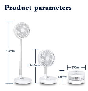 China Fábrica Venda Direta Ventilador Sem Fio USB portátil ao ar livre cobrando ventilador dobrável retrátil sem fio - Product Image 2