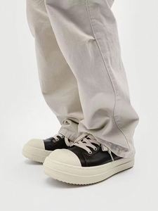 OEM High Quality Men's Luxury Black PU Upper Jumbo-Lace Sneakers <b>Big</b> Lace All-Season EVA Midsole Outsole Lining Pu Made in China - Product Image 4