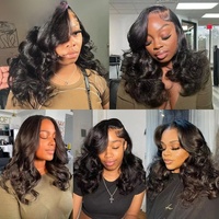 Perruque en cheveux humains bouclés, densité 250%, style européen et américain, cheveux vierges 12A Remy, sans colle, dentelle HD transparente, petite taille de bonnet