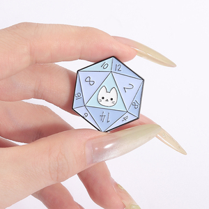 Dés drôles émail broche c'est Fine thème broche TRPG Gamer cadeau revers Badge bijoux pour les Fans de Roleplay - Product Image 4
