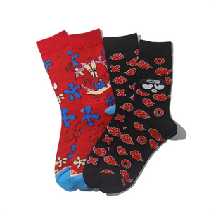 Nuovi cartoni animati Anime calcetine di cotone Funky calzini divertenti da uomo Skarpetki Chaussettes donne novità Crew calzini - Product Image 6