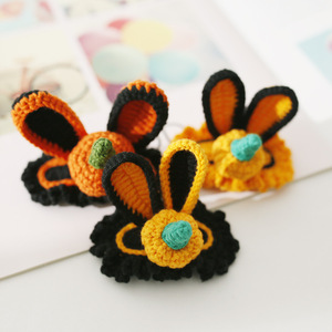 رخيصة مبتكرة تصميم لطيف اليدوية Kawaii أرنب اليقطين الخريف هالوين متماسكة مصمم هدية للفتيات - Product Image 1