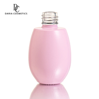 Flacon carré vide en verre pour vernis à ongles UV de 16 ml, couleur personnalisée, avec pinceau