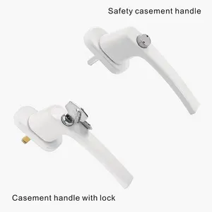 High Quality Low Price White Handle Lock For Upvc Door And Windows