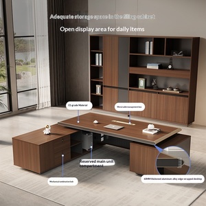 Bureau <span class=keywords><strong>de</strong></span> <span class=keywords><strong>direction</strong></span> durable et luxueux, moderne et écologique, avec rangement modulaire pour bureau, école, appartement - Product Image 4