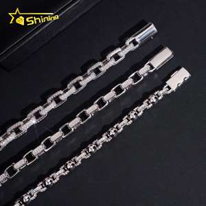 Fine Jewelry 8mm 10mm <strong>Infinity</strong> Iced Out VVS Moissanite <strong>Bracelet</strong> GRA Certificated 925 Silver Men Moissanite Cuban <strong>Bracelet</strong> - Product Image 6