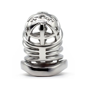 Jaula de Castidad Metálica FRRK con Bloqueo de Pene con Tornillo, Dispositivo de Castidad Masculina, Jaula para Pene con Púas, Bloqueo de Pene, Juguetes Sexuales para Hombres - Product Image 3