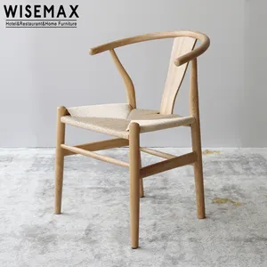 WISEMAX мебель, дешевая ресторанная мебель, белый ясень, дерево, Hans Wegner Y, стильный обеденный стул, на продажу